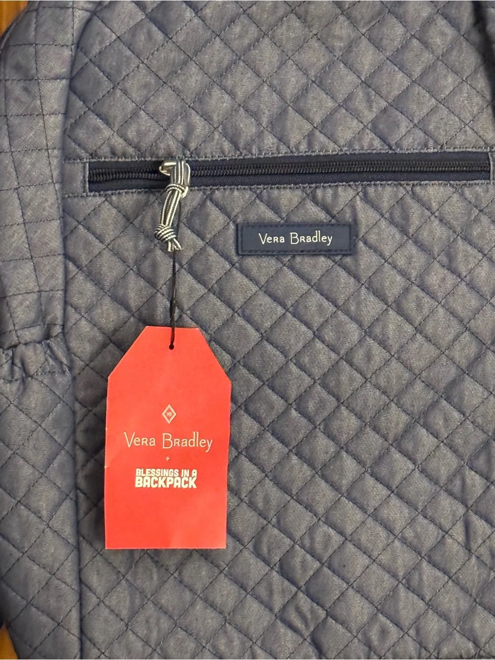 Vera Bradley Quilted Moonlight Navy Backpack NWT